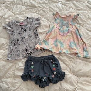 Baby girl Disney Minnie outfit 12 months